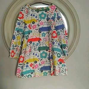 Mini Boden 4-5 lined cotton dreaa